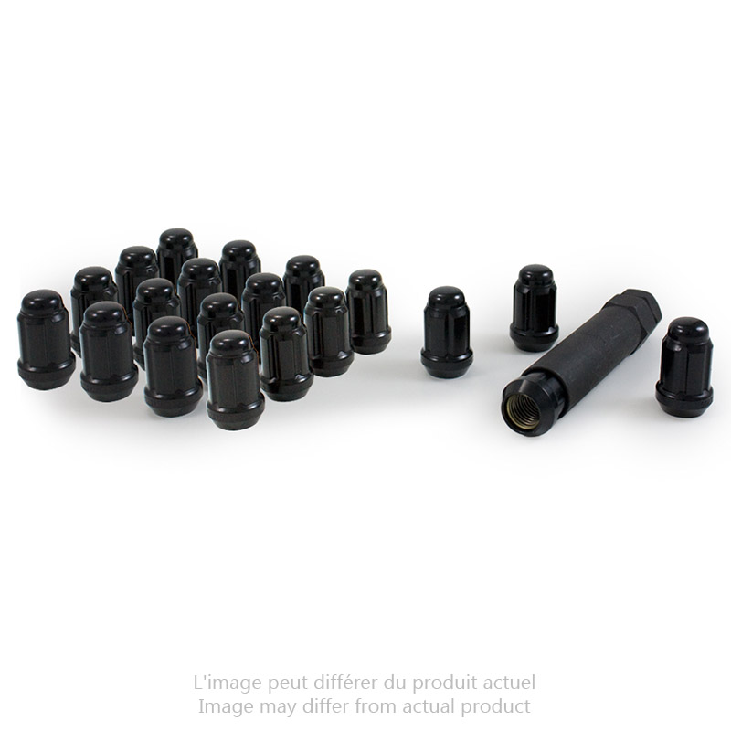 Gorilla | Lug Nuts (20) - Acorn - Black - 12MM X 1.50