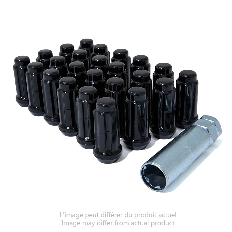 Gorilla | Lug Nuts (24) - Acorn - Black - 14MM X 1.50