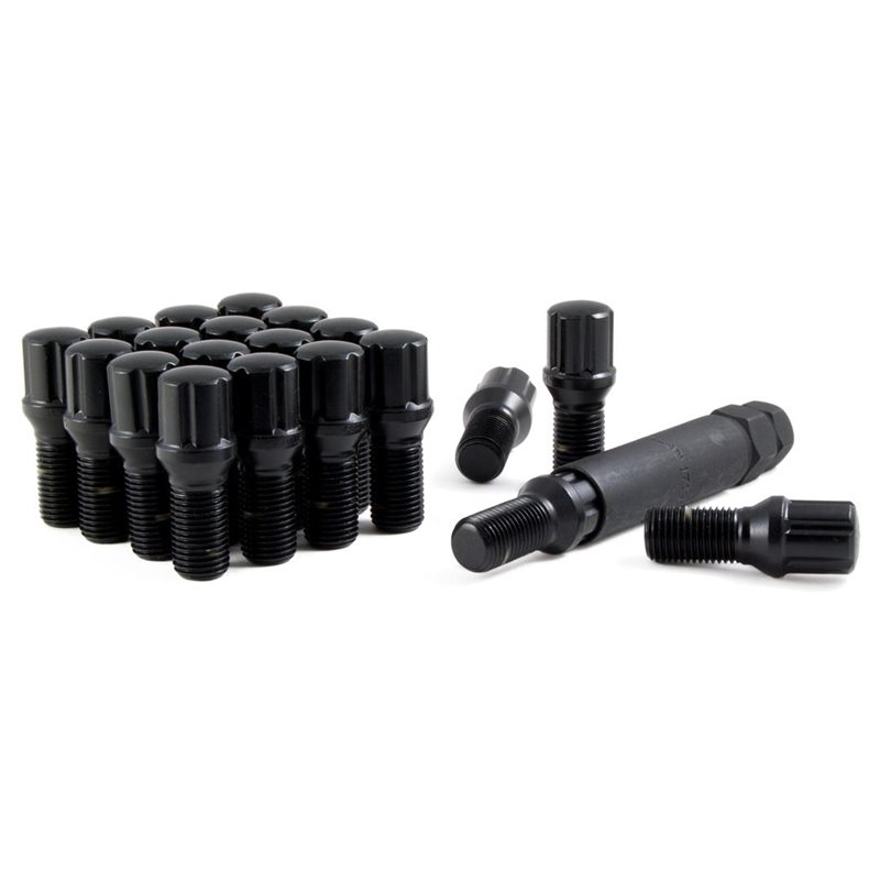 Gorilla | Lug Bolts (20) - Acorn - Black Chrome - 12MM X 1.50