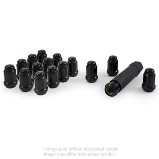 Gorilla | Lug Nuts (16) - Acorn - Black - 12MM X 1.50