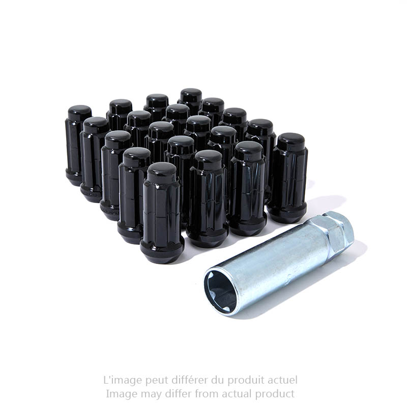 Gorilla | Lug Nuts (20) - Acorn - Black - 9/16" X 18