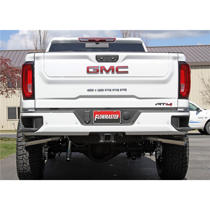 Flowmaster | Outlaw Series Cat Back Exhaust System - Silverado / Sierra 2500 HD / 3500 HD 6.6L 2020-2022