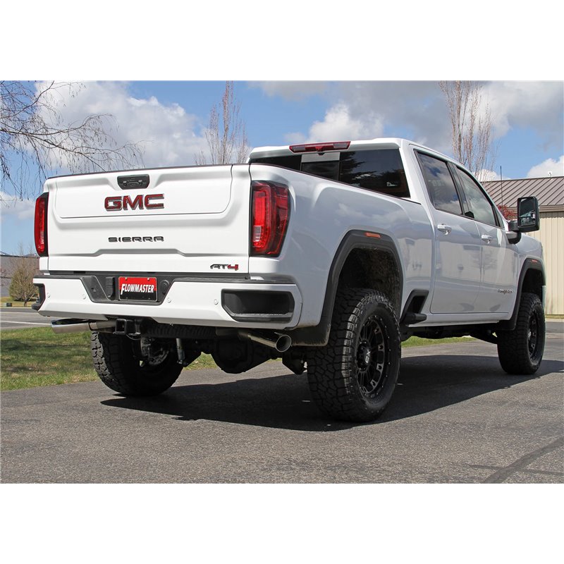 Flowmaster | Outlaw Series Cat Back Exhaust System - Silverado / Sierra 2500 HD / 3500 HD 6.6L 2020-2022