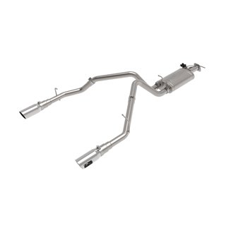 aFe Power | Gemini XV 3 IN 304 Stainless Steel Cat-Back Exhaust System w/Cut-Out Polished - Ram 1500 5.7L 2019-2023