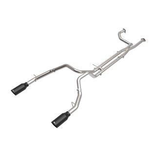 aFe Power | Vulcan Series 3 IN 304 Stainless Steel Cat-Back Exhaust System w/Black Tip - Ram 1500 6.2L 2021-2023