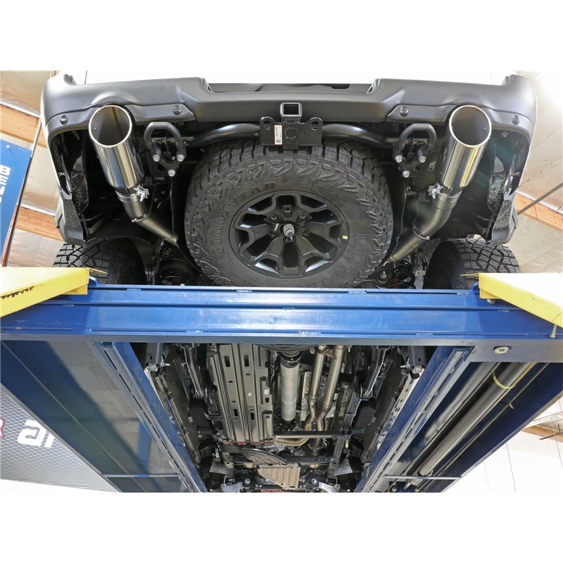 aFe Power | Vulcan Series 3 IN 304 Stainless Steel Cat-Back Exhaust System w/Black Tip - Ram 1500 6.2L 2021-2023