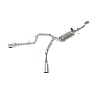 aFe Power | Gemini XV 3 IN 304 Stainless Steel Cat-Back Exhaust System w/Cut-Out Polished - Ram 1500 / F-150 5.7L / 5.0L 2019-20