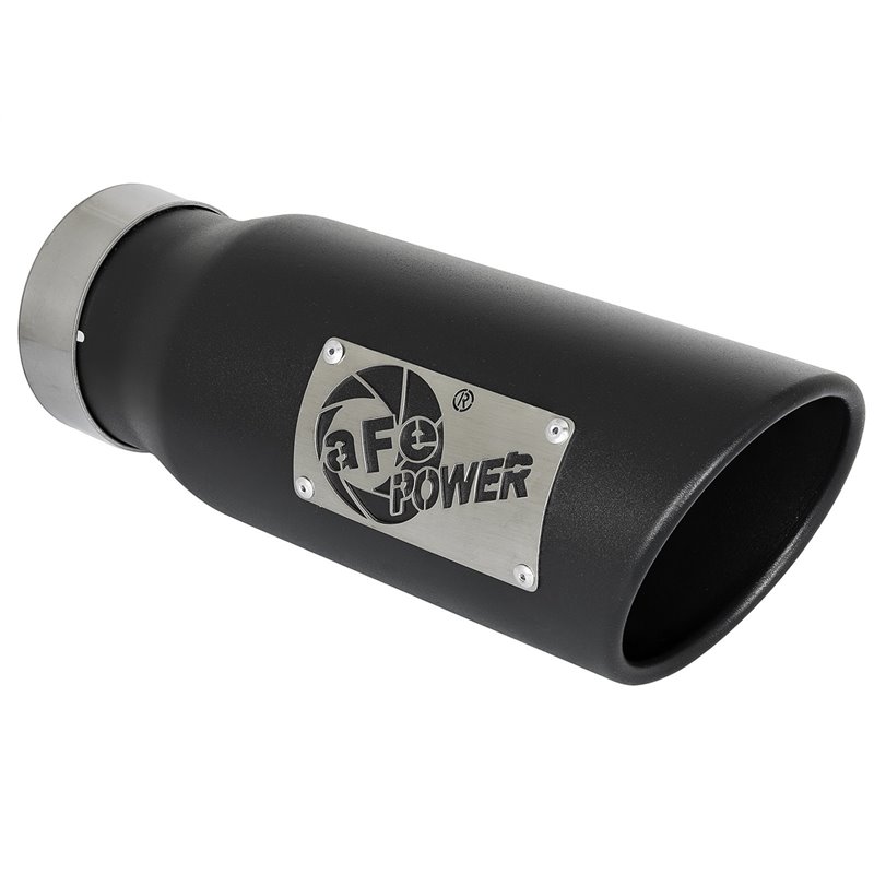 aFe Power | Vulcan Series 3 IN 304 Stainless Steel Cat-Back Exhaust System w/Black Tip - F-150 2.7T / 3.5T 2021-2023
