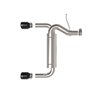 aFe Power | Vulcan Series 3 IN to 2-1/2 IN Stainless Steel Axle-Back Exhaust System Black - Bronco 2.3T / 2.7T 2021-2023