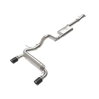 aFe Power | Vulcan Series 3 IN to 2-1/2 IN Stainless Steel Cat-Back Exhaust System Carbon - Bronco 2.3T / 2.7T 2021-2023