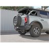 aFe Power | Vulcan Series 3 IN to 2-1/2 IN Stainless Steel Cat-Back Exhaust System Carbon - Bronco 2.3T / 2.7T 2021-2023