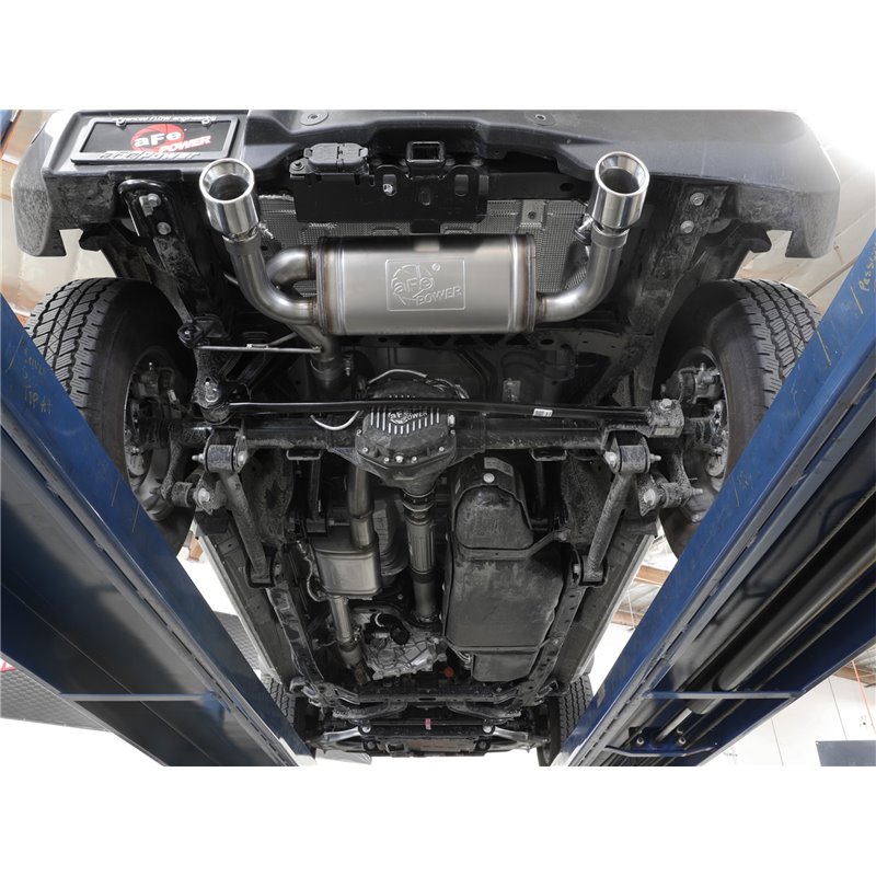 aFe Power | Vulcan Series 3 IN to 2-1/2 IN Stainless Steel Cat-Back Exhaust System Carbon - Bronco 2.3T / 2.7T 2021-2023