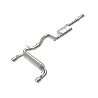 aFe Power | Vulcan Series 3 IN to 2-1/2 IN Stainless Steel Cat-Back Exhaust System Polished - Bronco 2.3T / 2.7T 2021-2023
