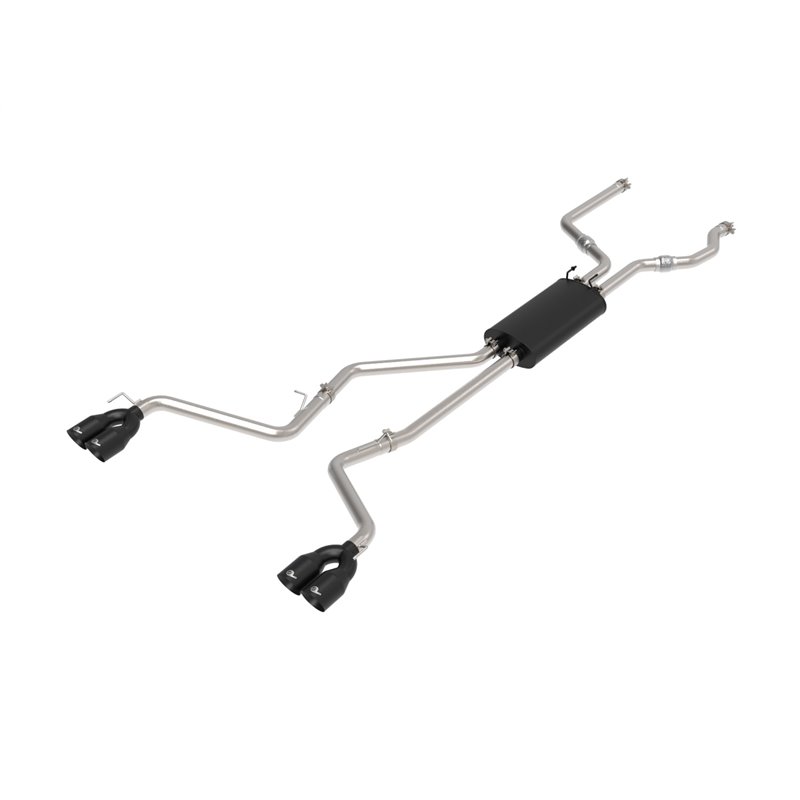 aFe Power | MACH Force-Xp 304 Stainless Steel Cat-Back Exhaust System w/Black Tip - Explorer / Aviator 3.0T 2020-2023