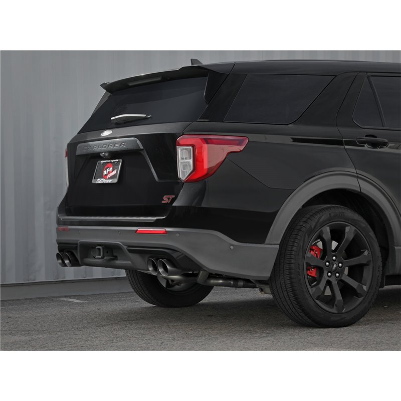 aFe Power | MACH Force-Xp 304 Stainless Steel Cat-Back Exhaust System w/Black Tip - Explorer / Aviator 3.0T 2020-2023