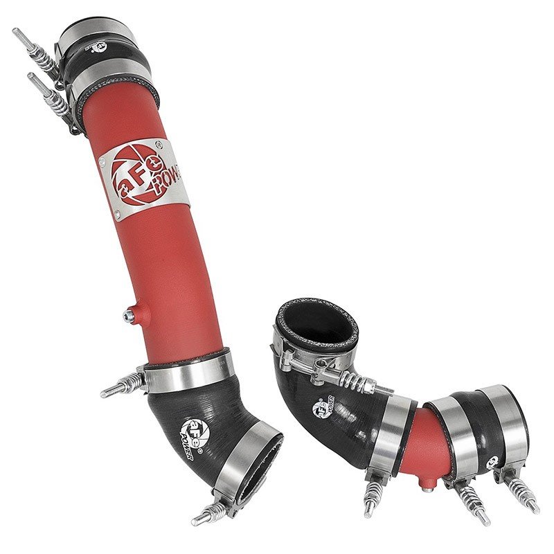 aFe Power | BladeRunner 2-1/4 IN/2-1/2 IN Aluminum Hot and Cold Charge Pipe Kit Red - Civic 2.0T 2017-2021
