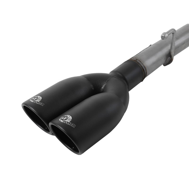 aFe Power | Gemini XV 3 IN 304 Stainless Steel Cat-Back Exhaust System w/Cut-Out Black - Silverado / Sierra 1500 / Limited 5.3L 