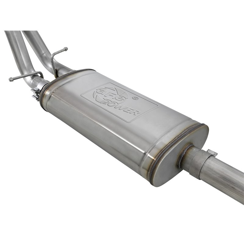 aFe Power | Gemini XV 3 IN 304 Stainless Steel Cat-Back Exhaust System w/Cut-Out Black - Silverado / Sierra 1500 / Limited 5.3L 