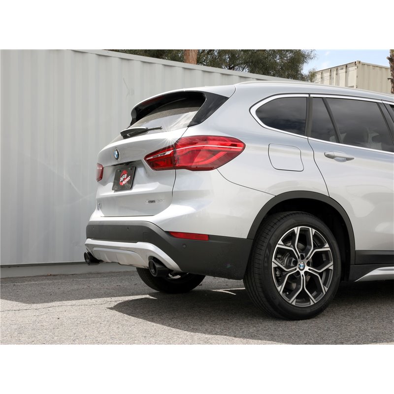 aFe Power | MACH Force-Xp 3 to 2-1/2 IN Stainless Steel Axle-Back Exhaust w/Black Tip - X1 sDrive 2.0T 2015-2022