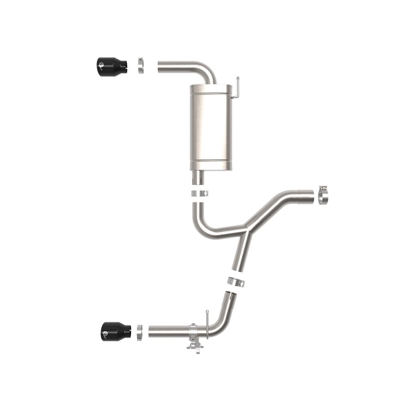 aFe Power | MACH Force-Xp 3 to 2-1/2 IN Stainless Steel Axle-Back Exhaust w/Black Tip - X1 sDrive 2.0T 2015-2022