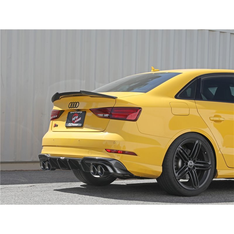 aFe Power | MACH Force-Xp 3 IN to 2-1/2 IN Stainless Steel Cat-Back Exhaust System Black - S3 2.0T 2015-2020