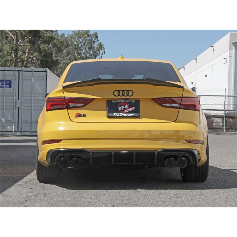 aFe Power | MACH Force-Xp 3 IN to 2-1/2 IN Stainless Steel Cat-Back Exhaust System Black - S3 2.0T 2015-2020