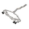 aFe Power | MACH Force-Xp 3 IN to 2-1/2 IN Stainless Steel Cat-Back Exhaust System Black - RS6 Avant 4.0T 2021-2023