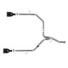 aFe Power | Vulcan Series 3 IN to 2-1/2 IN Stainless Steel Cat-Back Exhaust System Black - Gladiator 3.0L 2021-2023