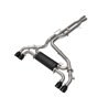 aFe Power | Vulcan Series 2-1/2 IN to 3 IN Stainless Steel Cat-Back Exhaust System Black - Wrangler (JL) 6.4L 2021-2023