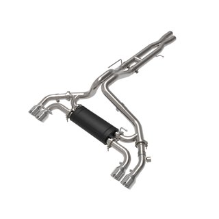 aFe Power | Vulcan Series 2-1/2 IN to 3 IN Stainless Steel Cat-Back Exhaust System Polished - Wrangler (JL) 6.4L 2021-2023