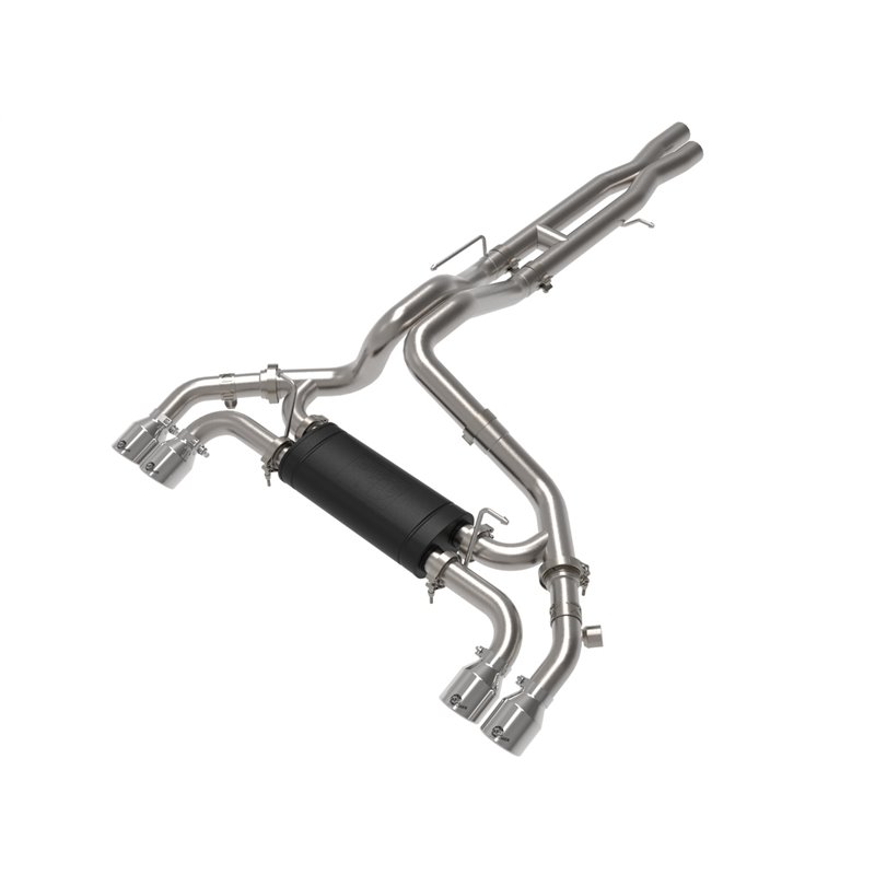 aFe Power | Vulcan Series 2-1/2 IN to 3 IN Stainless Steel Cat-Back Exhaust System Polished - Wrangler (JL) 6.4L 2021-2023