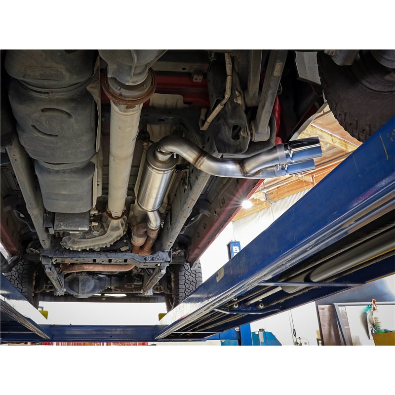 aFe Power | Rebel Series 3-1/2 IN Stainless Steel Cat-Back Exhaust System w/Polish Tip - Ram 2500 / 3500 6.4L 2019-2022