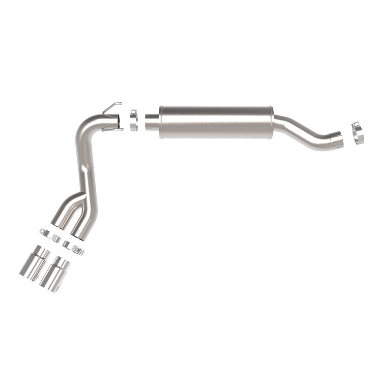aFe Power | Rebel Series 3-1/2 IN Stainless Steel Cat-Back Exhaust System w/Polish Tip - Ram 2500 / 3500 6.4L 2019-2022