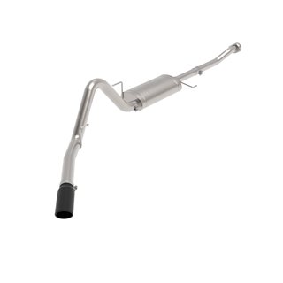 aFe Power | Apollo GT Series 3 IN to 3-1/2 IN 409 SS Cat-Back Exhaust System w/Black Tip - F-150 2.7T / 3.5T 2021-2023