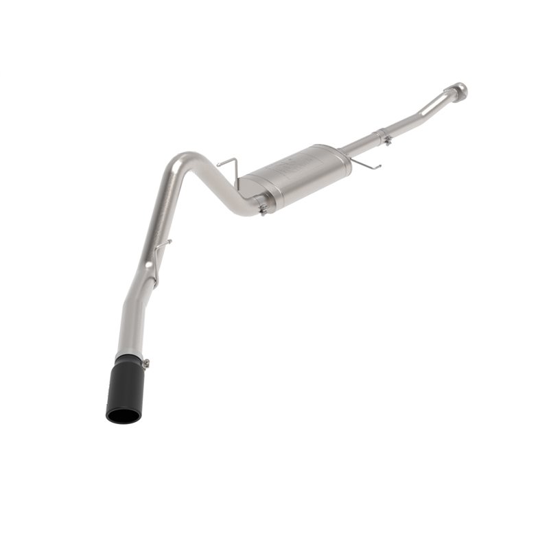aFe Power | Apollo GT Series 3 IN to 3-1/2 IN 409 SS Cat-Back Exhaust System w/Black Tip - F-150 2.7T / 3.5T 2021-2023