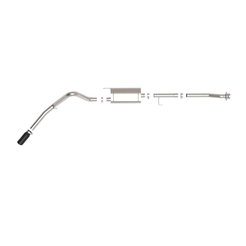 aFe Power | Apollo GT Series 3 IN to 3-1/2 IN 409 SS Cat-Back Exhaust System w/Black Tip - F-150 2.7T / 3.5T 2021-2023