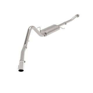 aFe Power | Apollo GT Series 3 IN to 3-1/2 IN 409 SS Cat-Back Exhaust System w/Polish Tip - F-150 2.7T / 3.5T 2021-2023