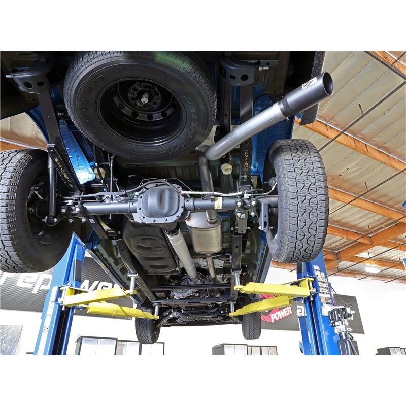 aFe Power | Apollo GT Series 3 IN to 3-1/2 IN 409 SS Cat-Back Exhaust System w/Polish Tip - F-150 2.7T / 3.5T 2021-2023
