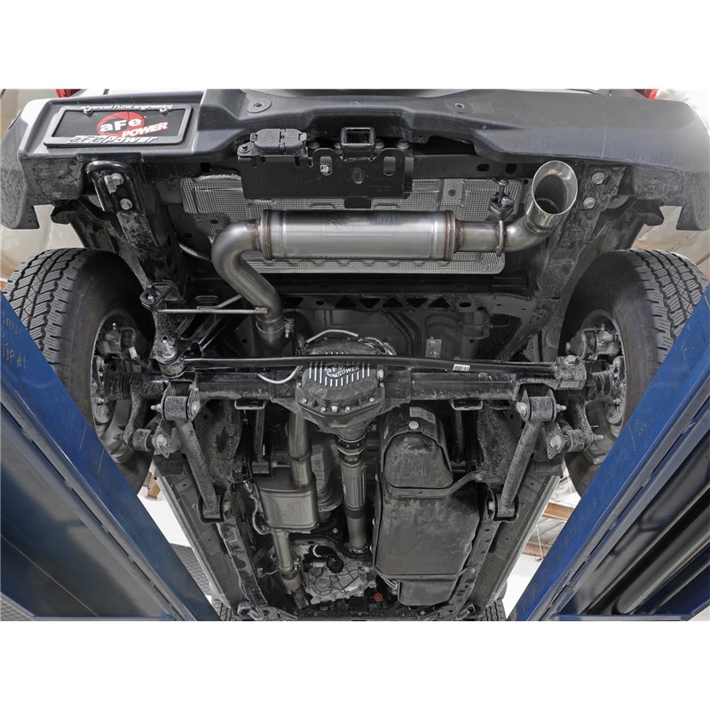 aFe Power | Apollo GT Series 3 IN 409 Stainless Steel Cat-Back Exhaust System w/Black Tip - Bronco 2.3T / 2.7T 2021-2023