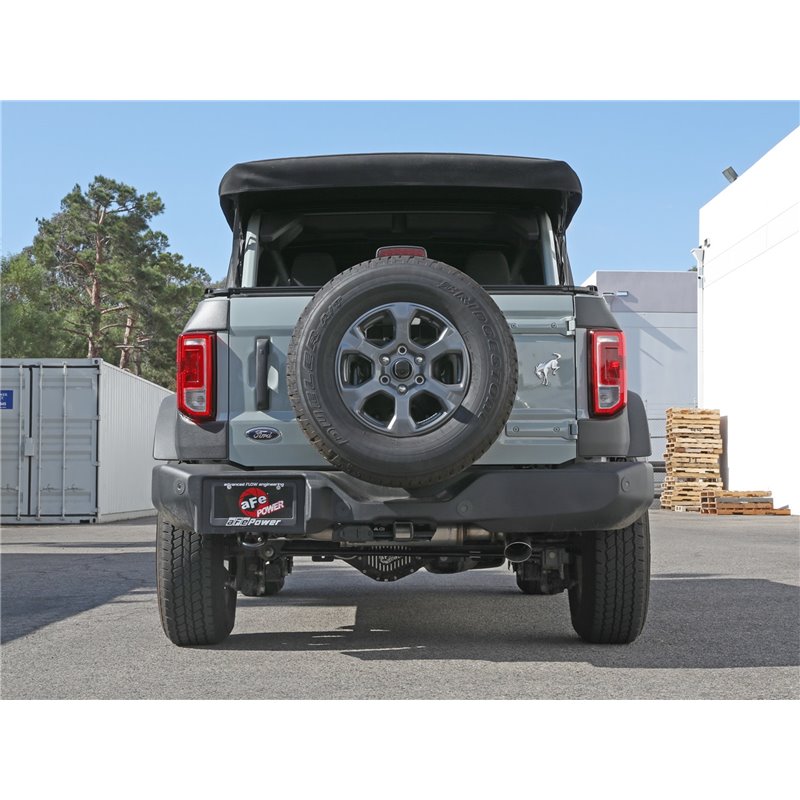aFe Power | Apollo GT Series 3 IN 409 Stainless Steel Cat-Back Exhaust System w/Polish Tip - Bronco 2.3T / 2.7T 2021-2023