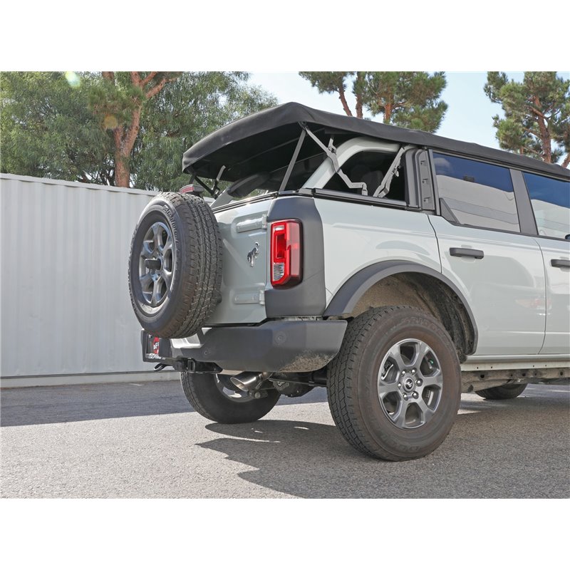 aFe Power | Apollo GT Series 3 IN 409 Stainless Steel Cat-Back Exhaust System w/Polish Tip - Bronco 2.3T / 2.7T 2021-2023