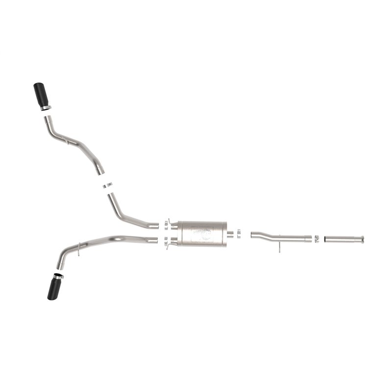 aFe Power | Apollo GT Series 3 IN Cat-Back Exhaust System w/Dual Rear-Side Exit Black Tips - Silverado / Sierra 1500 2009-2018