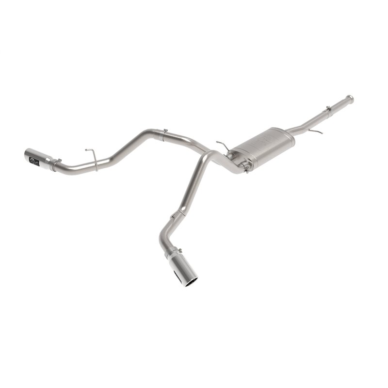 aFe Power | Apollo GT Series 3 IN Cat-Back Exhaust System w/Dual Rear-Side Exit Polish Tips - Silverado / Sierra 1500 2009-2018