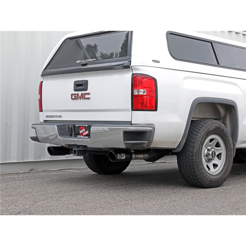 aFe Power | Apollo GT Series 3 IN Cat-Back Exhaust System w/Dual Rear Exit w/Black Tips - Silverado / Sierra 1500 2009-2018