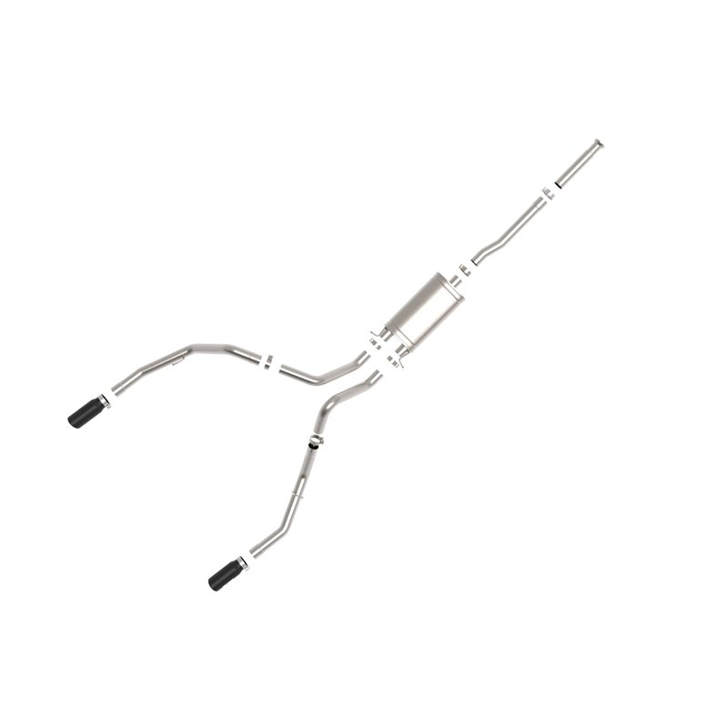 aFe Power | Apollo GT Series 3 IN Cat-Back Exhaust System w/Dual Rear Exit w/Black Tips - Silverado / Sierra 1500 2009-2018