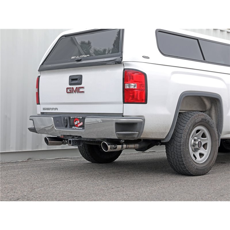 aFe Power | Apollo GT Series 3 IN Cat-Back Exhaust System w/Dual Rear Exit w/Polish Tips - Silverado / Sierra 1500 2009-2018
