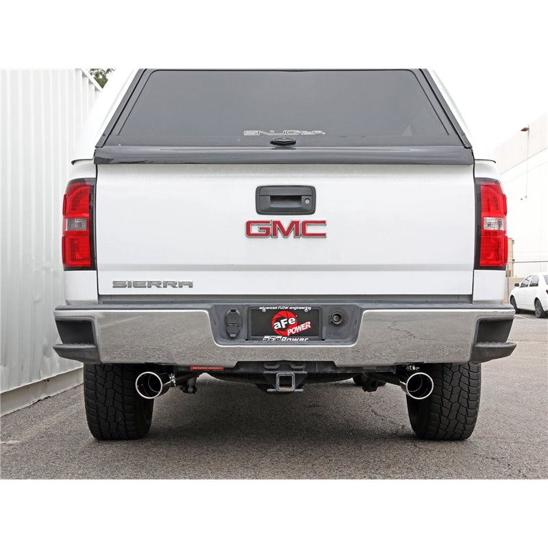 aFe Power | Apollo GT Series 3 IN Cat-Back Exhaust System w/Dual Rear Exit w/Polish Tips - Silverado / Sierra 1500 2009-2018