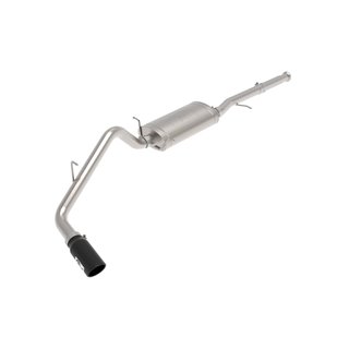 aFe Power | Apollo GT Series 3 IN 409 Stainless Steel Cat-Back Exhaust System w/Black Tip - Silverado / Sierra 1500 2009-2018