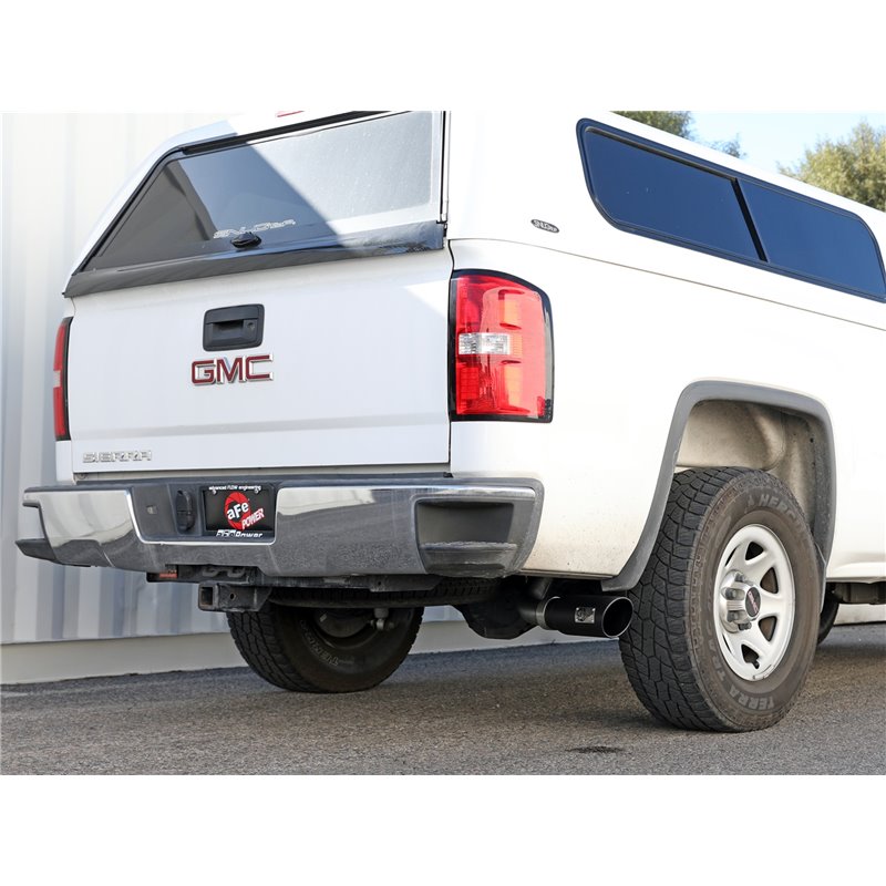 aFe Power | Apollo GT Series 3 IN 409 Stainless Steel Cat-Back Exhaust System w/Black Tip - Silverado / Sierra 1500 2009-2018