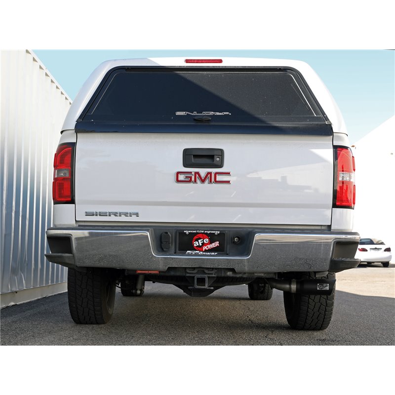 aFe Power | Apollo GT Series 3 IN 409 Stainless Steel Cat-Back Exhaust System w/Black Tip - Silverado / Sierra 1500 2009-2018